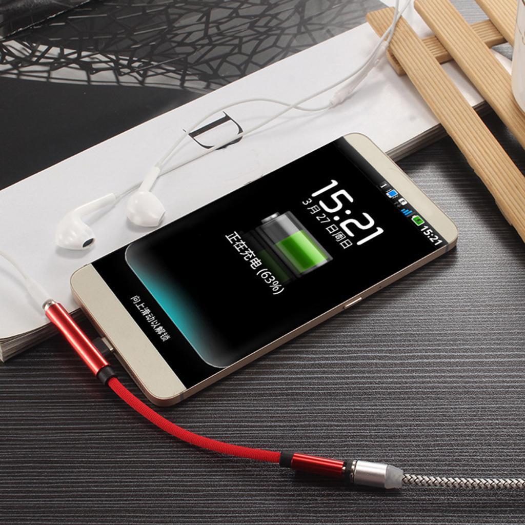 Adapter Splitter USB TypeC to AUX Audio 3.5mm+Charge Cable for Android Black