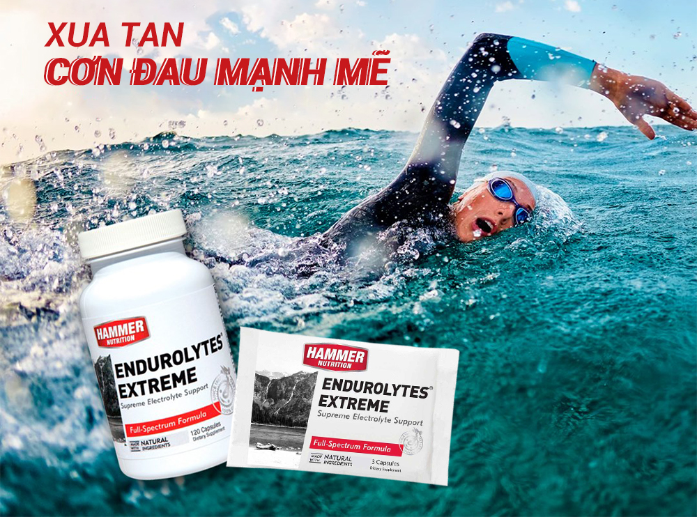 Bộ 4 gói Viên uống điện giải- Hammer Nutrition Endurolytes Extreme