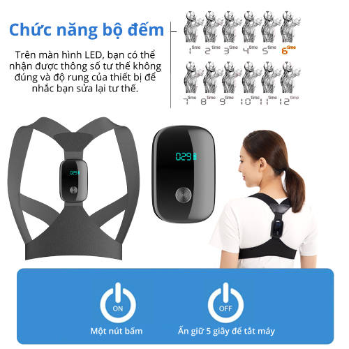 Đai đeo giữ dáng chống gù thông minh cao cấp cho mọi lứa tuối - Body Plus