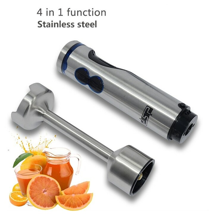 Máy xay sinh tố cầm tay inox 4 trong 1 DSP KM1040 - 2 cối xay 500-700ml - Công suất: 700W - Hàng Chính Hãng