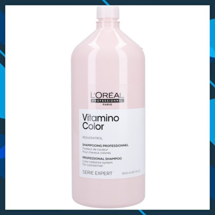 DẦU GỘI GIỮ MÀU TÓC NHUỘM L'OREAL SERIE EXPERT VITAMINO COLOR PROFESSIONAL SHAMPOO NEW 1500ML (CHAI TO)