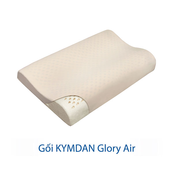 Gối cao su thiên nhiên Kymdan Pillow Glory Air 60 x 38 x 8,5 - 5,5 - 8 cm