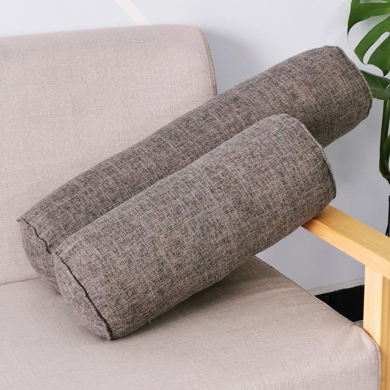 Dài Gối Bên Trong Thân Tròn Đệm Lót Hình Chữ Nhật Ngủ Ngủ Trưa Gối Giả Vải Lanh Cotton Đệm Nhà Phòng Ngủ Phụ Kiện