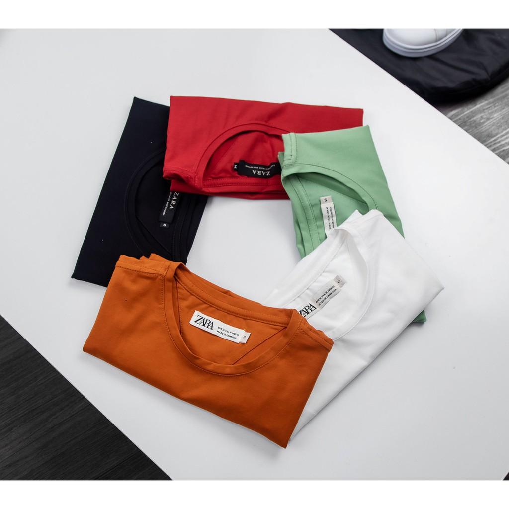 Áo thun nam tay ngắn cổ tròn body vải cotton mềm mịn Nhiều màu đủ size
