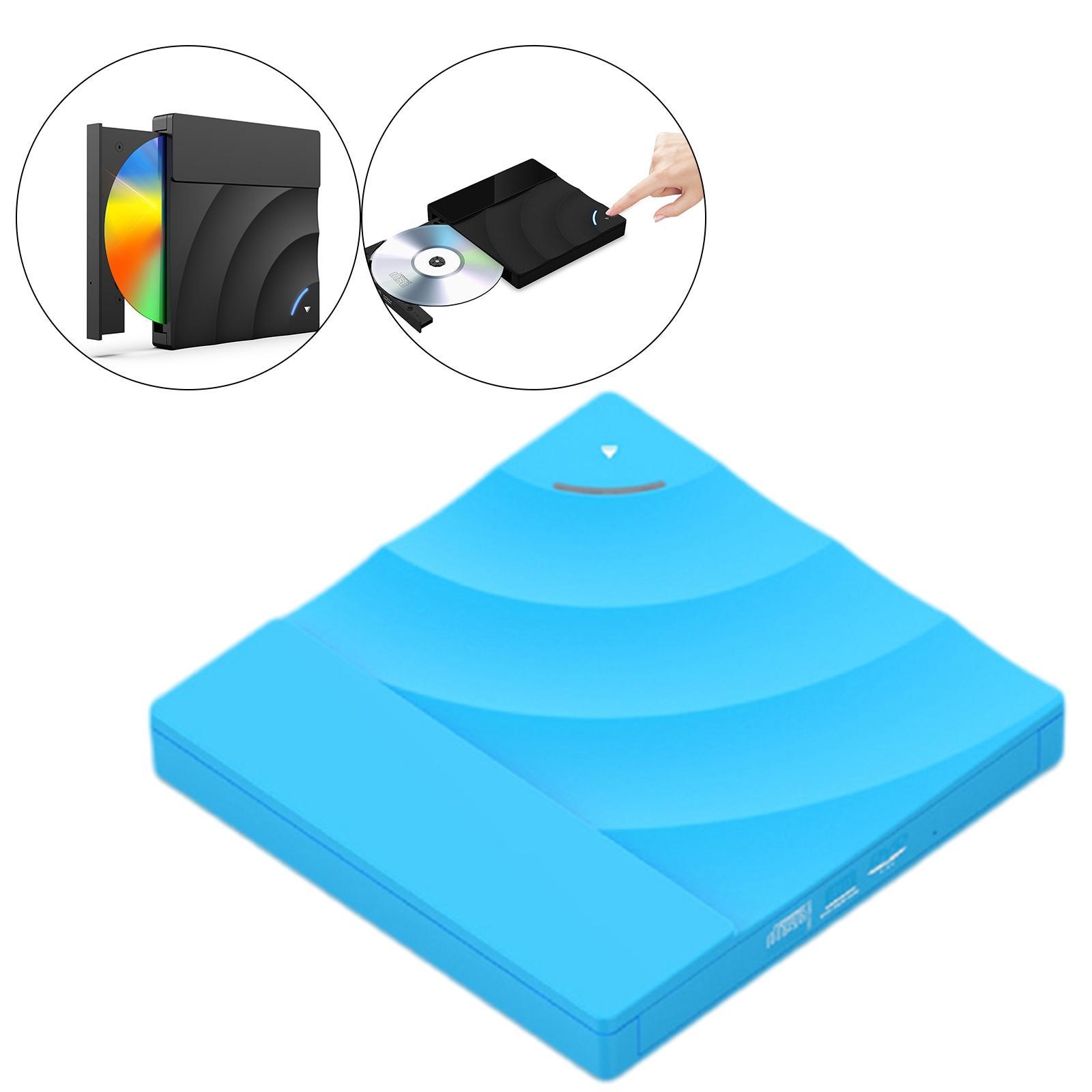 Portable External   Rw Drive USB 3.0 Optical Drive PC for Windows  White