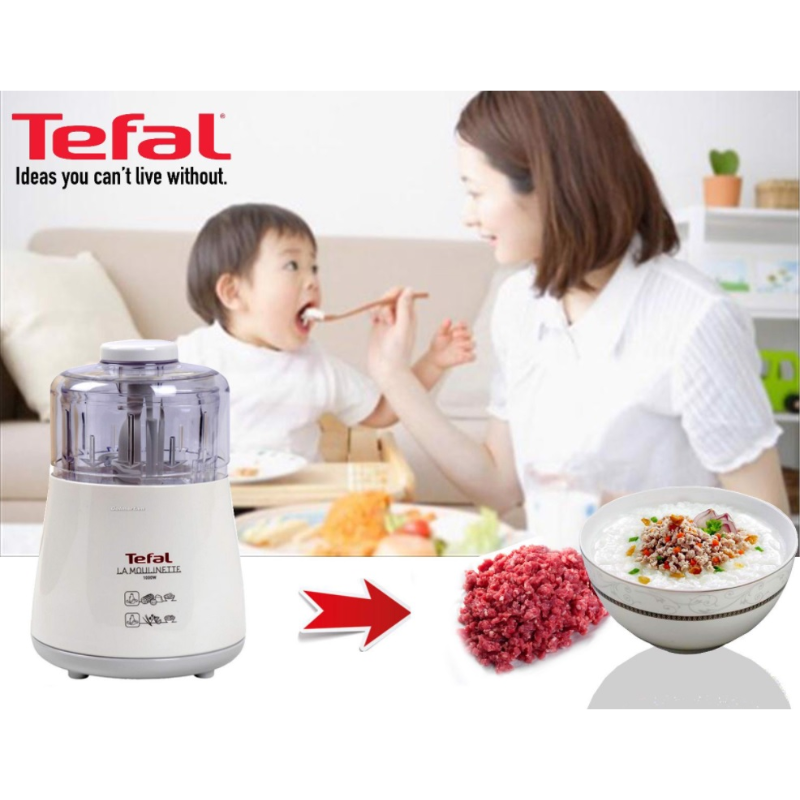 Máy xay đa năng 3 tốc độ Tefal DPA130 1000W (Trắng) - Hàng chính hãng