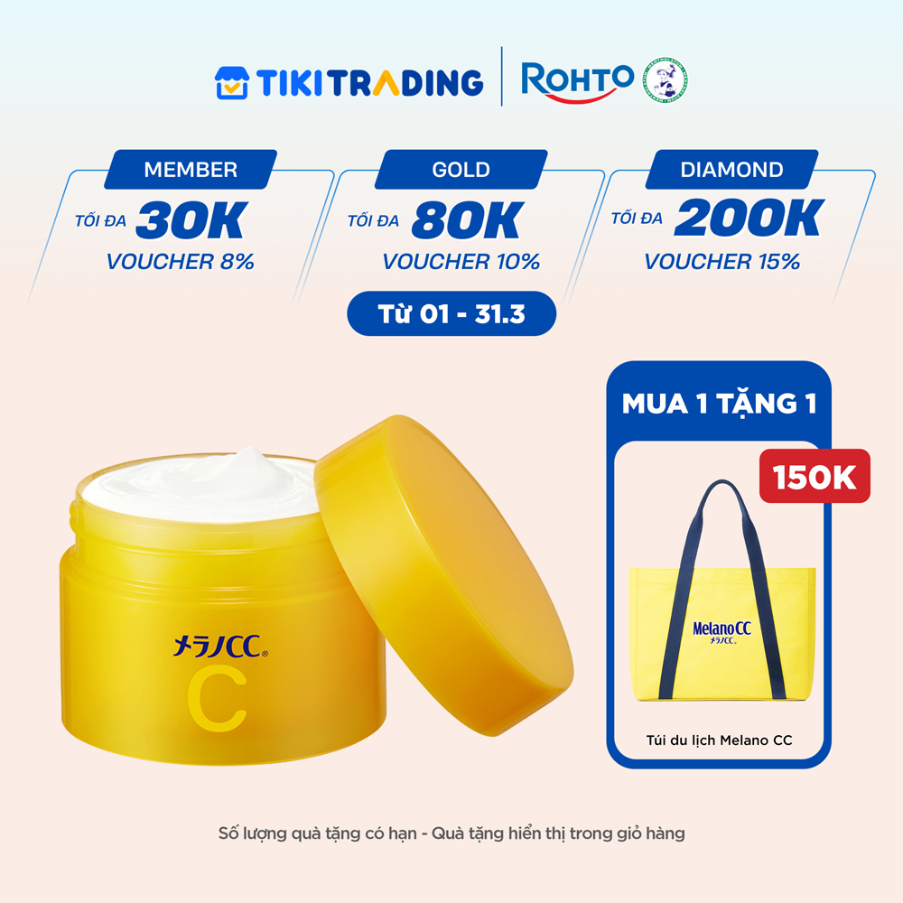Kem dưỡng trắng dạng gel giúp cải thiện thâm sạm Melano CC Whitening Gel 100g