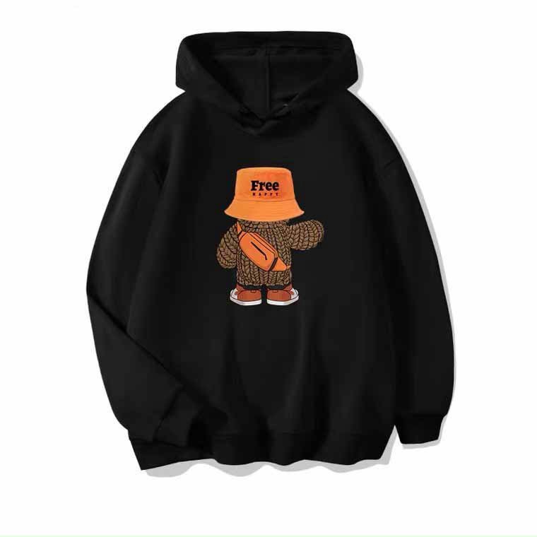 Áo Hoodie "Gấu Free" Form Rộng Nỉ Bông Dáng Oversize Nam Nữ Unisex