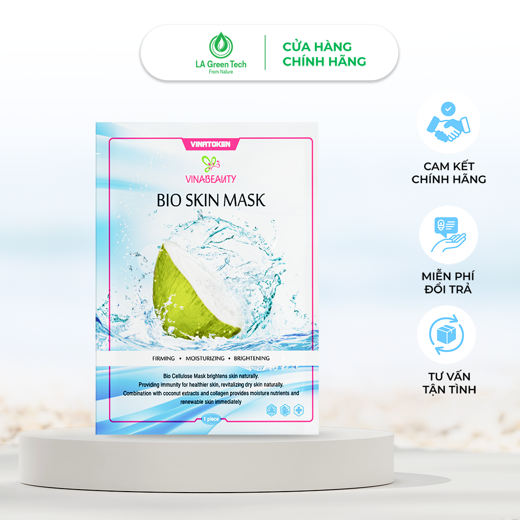 HỘP 10 MIẾNG MẶT NẠ CHIẾT XUẤT TỪ DỪA