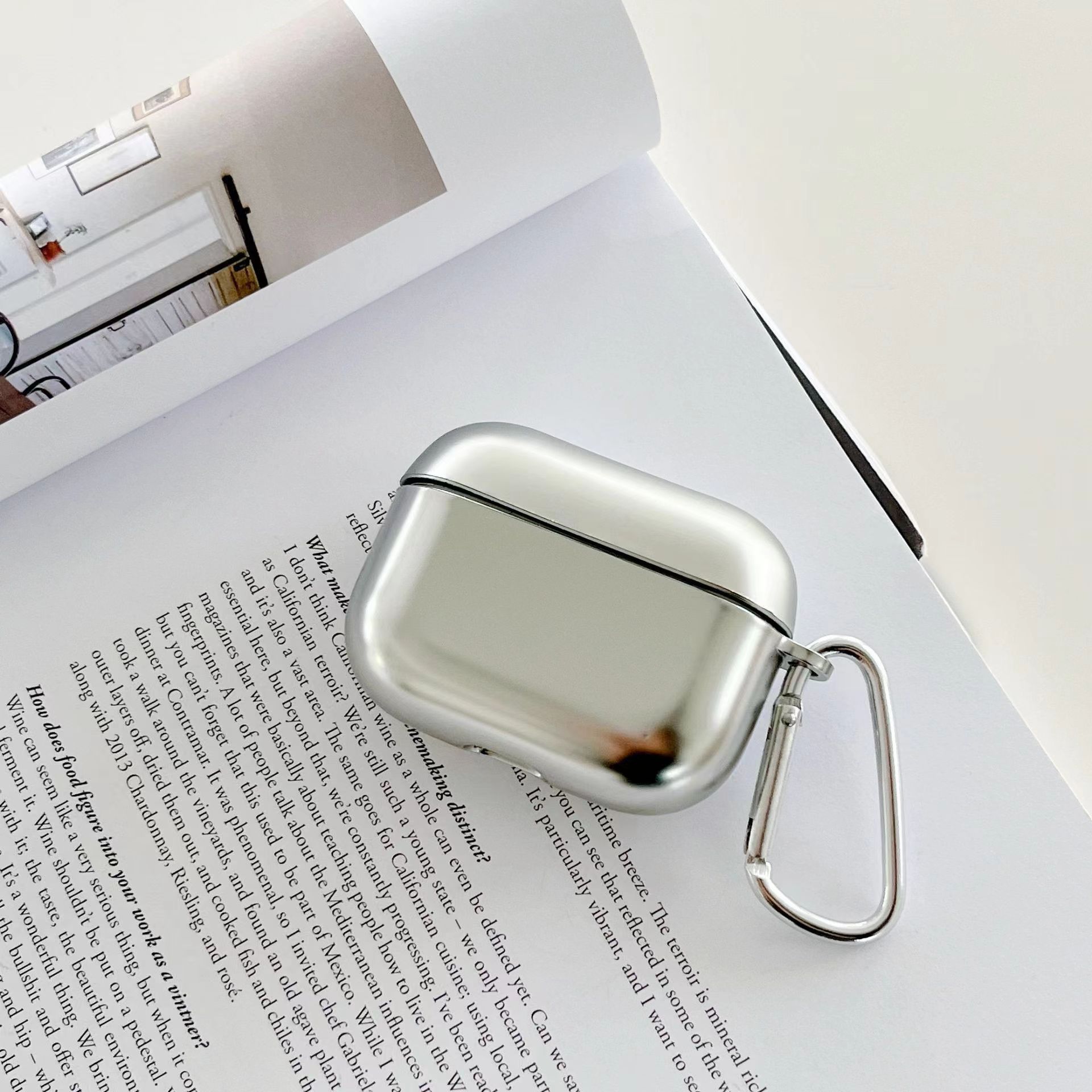 Ốp TPU Silver cho Airpods Pro 2 / Airpods 4 - Hàng Chính Hãng
