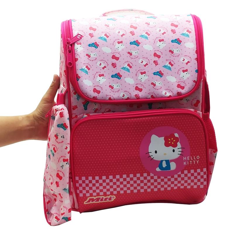 Cặp Học Sinh Chống Gù Hello Kitty - Miti C11071MM_KIT8_PIN.L_PIN.D