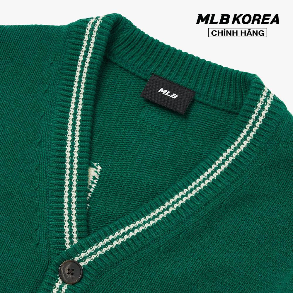 MLB - Áo khoác cardigan phom suông Basic Big Logo 3AKCB0124