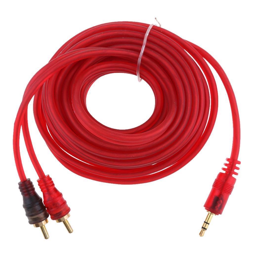 RCA Cable 3.5mm Male to 2-Male RCA Cable Splitter Audio RCA Male Cable