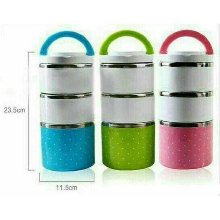 Cặp lồng cơm giữ nhiệt 3 tầng ruột inox