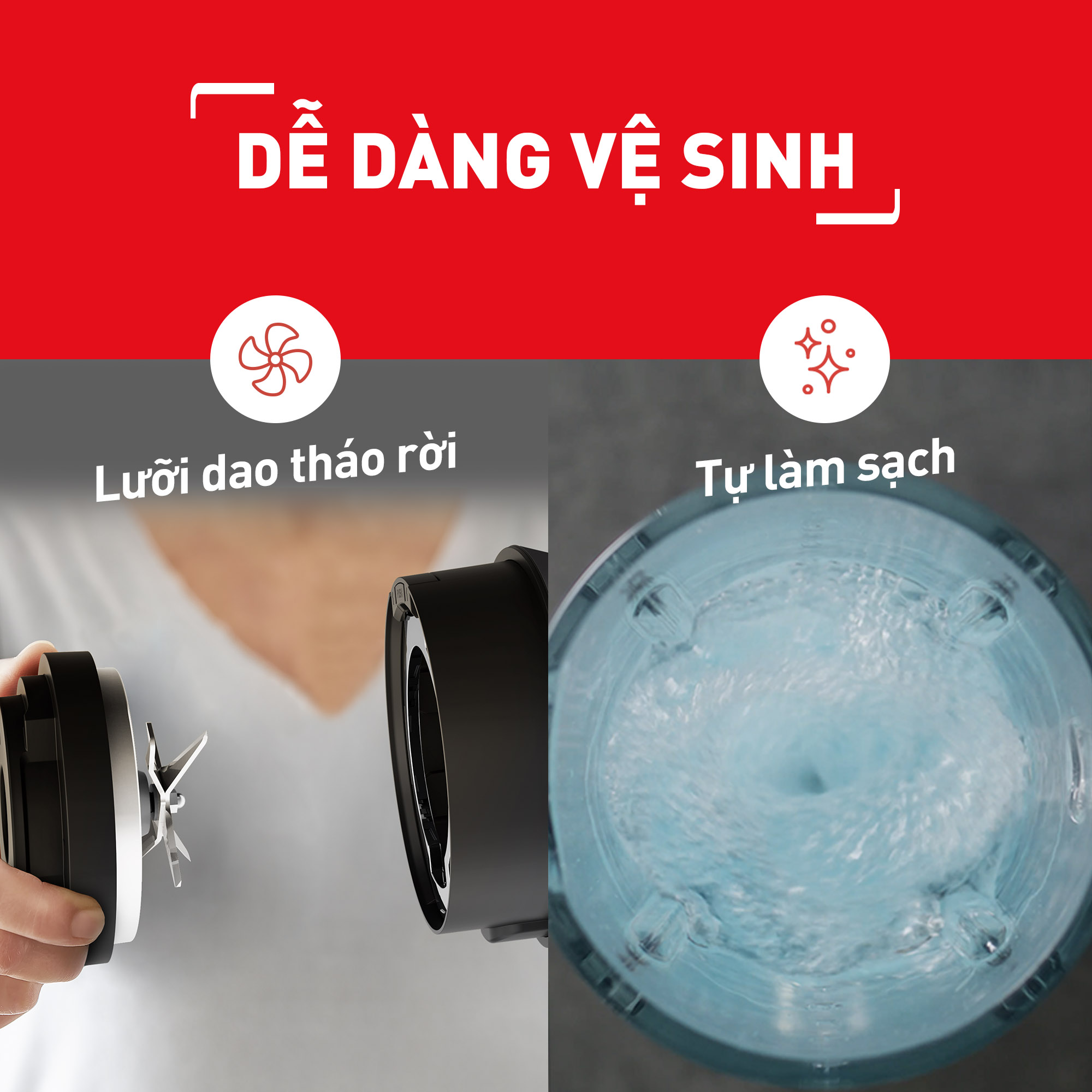 Máy làm sữa hạt, xay nấu đa năng chống ồn Tefal -  BL98SC66 2000W - Hàng chính hãng