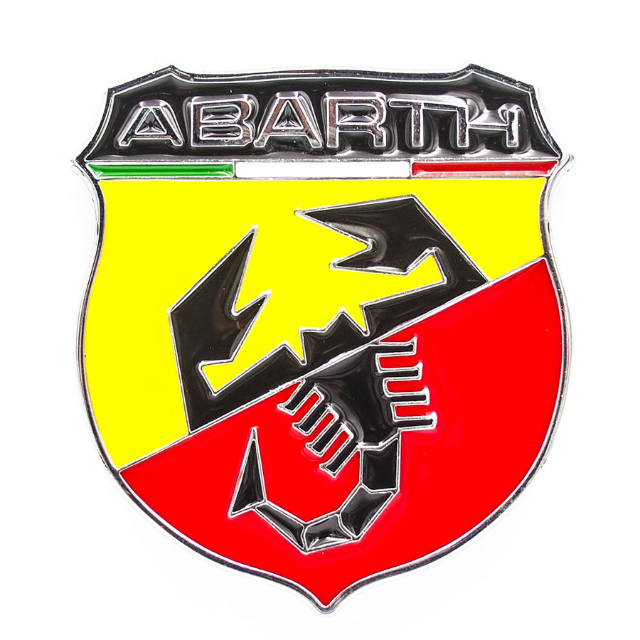 Sticker hình dán metal Bọ Cạp Abarth 3D