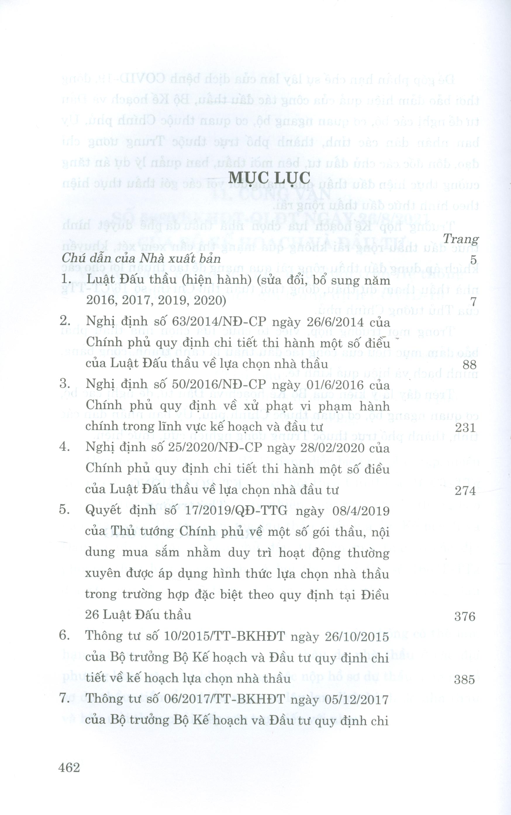 Luật Đấu Thầu (Hiện hành) (Sửa đổi, bổ sung năm 2016,2017,2019,2020) Và các văn bản hướng dẫn thi hành)