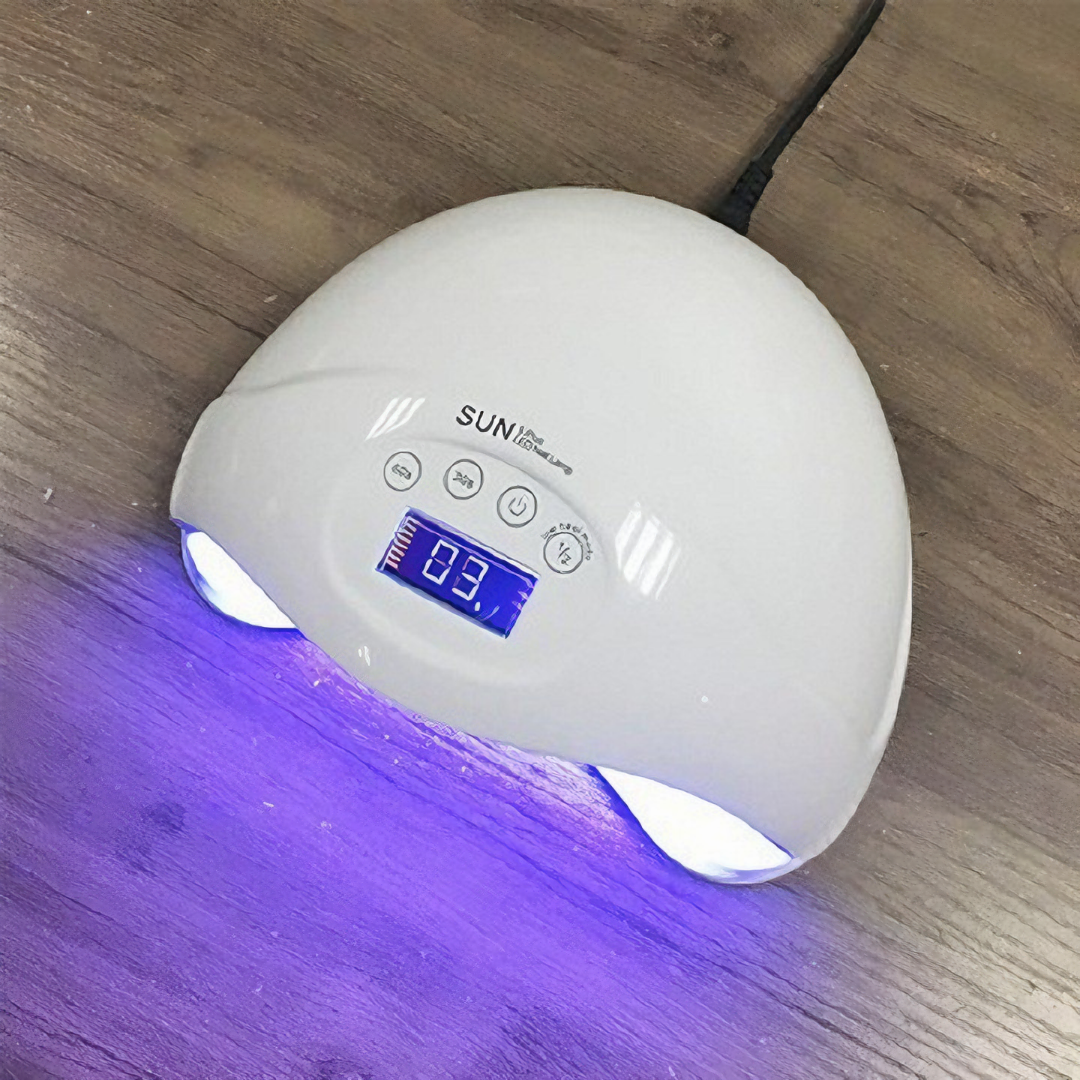 Máy sấy khô móng tay SUN5 đèn led UV siêu khô dành cho sơn gel 48W - Hàng chính hãng