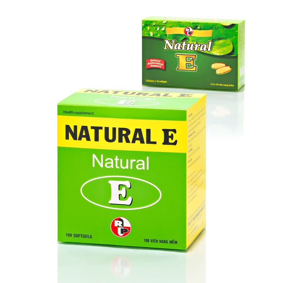 Combo TPCN Hỗ trợ chống oxy hóa, giảm lão hóa da, giúp làm đẹp da – Natural E - Medi&beauty - Robinson Pharma USA - Hộp 100 viên-tặng hộp 30 viên