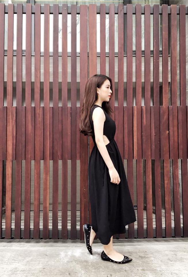 Đầm không tay màu đen - W23K45K1FJBL