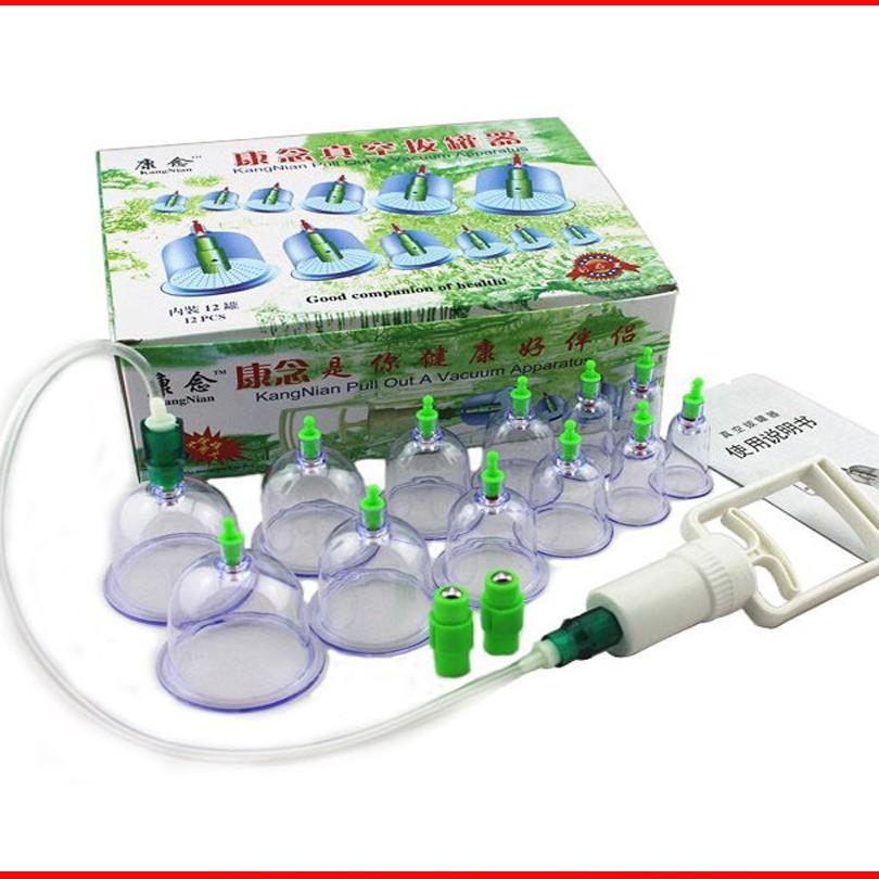 Bộ Giác Hơi Không Dùng Lửa 12 Cốc Cao Cấp