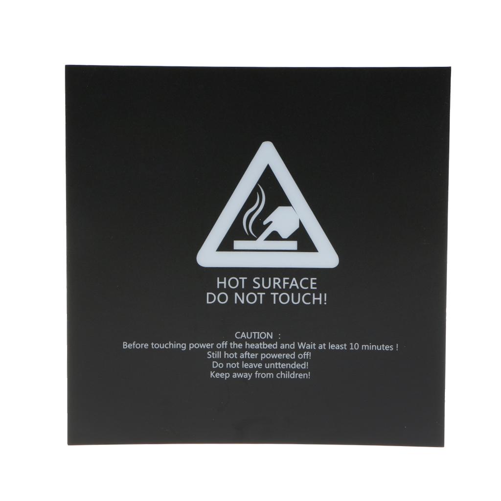 2Pcs 3D Printer Bed Build Surface Heated Bed Plate Sheet Square 220x220mm