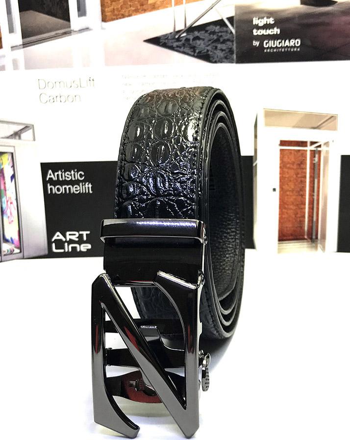 Thắt lưng/ dây nịt nam khóa tự động vân cá sấu có hộp đựng theo kèm LOẠI 1