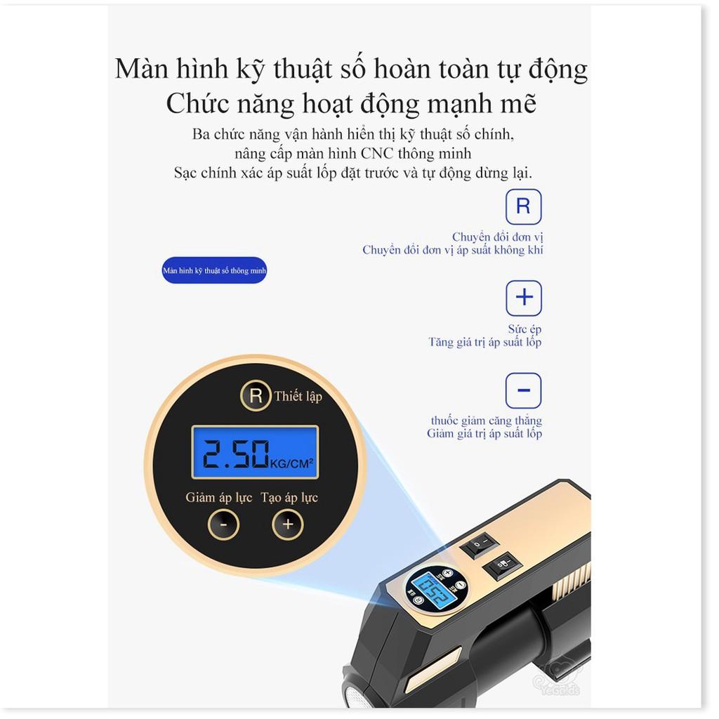 Máy bơm lốp nhanh 30s LCD xilanh kim loại Gia Dụng SG
