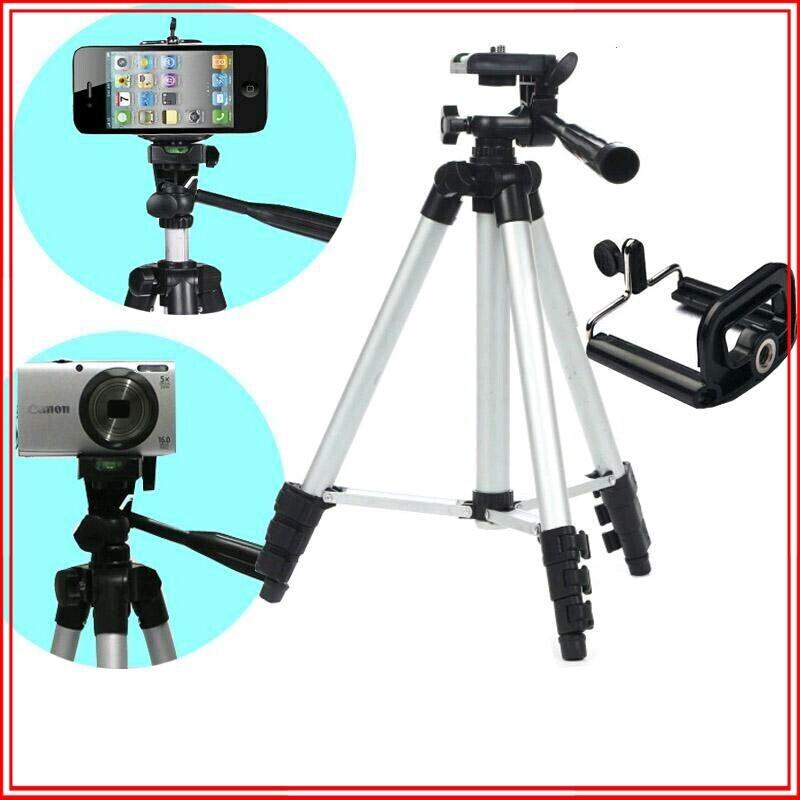 Gậy 3 chân máy ảnh quay phim Tripod TF-3110 [Tặng remote + gậy xi sắt] Emã BD