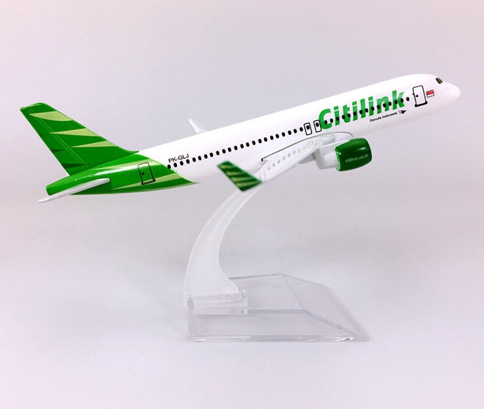 Mô hình máy bay tĩnh A320 Citilink 16cm