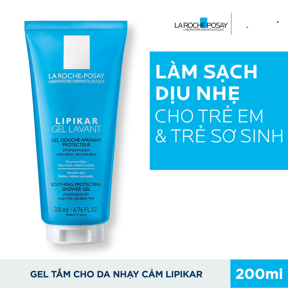 Gel Tắm La Roche Posay Làm Sạch Làm Dịu Và Bảo Vệ Da Nhạy Cảm Lipikar Shower Gel 200ml