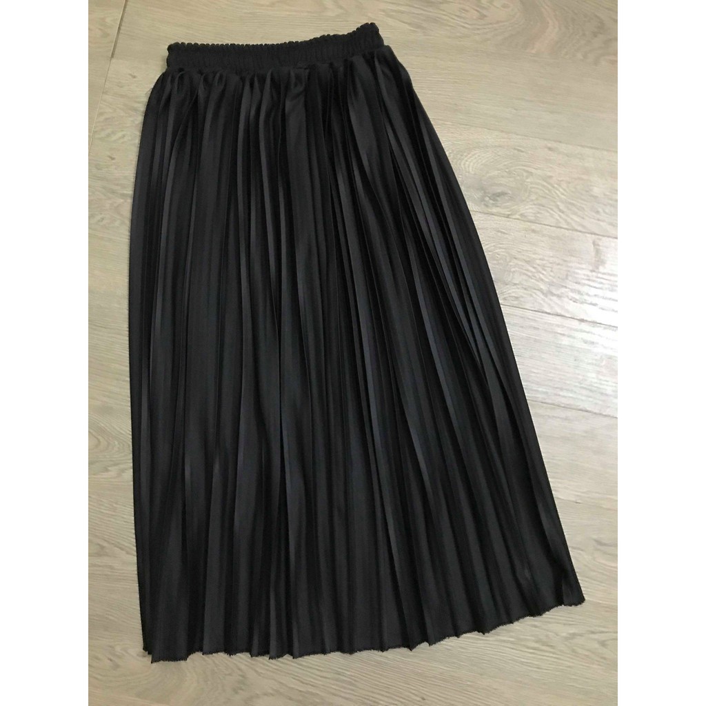 Chân váy xếp ly dài cap chun sang trọng nữ tính