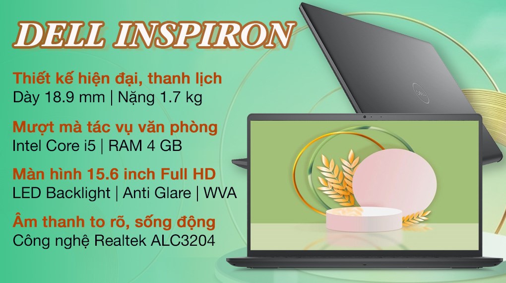 Máy Tính Xách Tay Laptop Dell Inspiron 15 3511 i5 1135G7/4GB/512GB/OfficeHS/Win11 - Hàng Chính Hãng