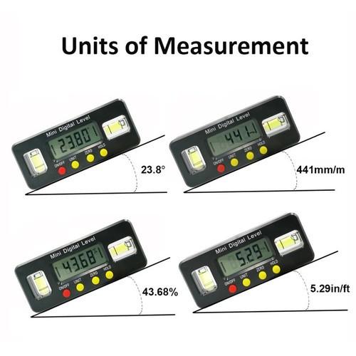 Thước Nivo cân bằng đo góc điện tử dài 100mm, 150mm tặng kèm pin