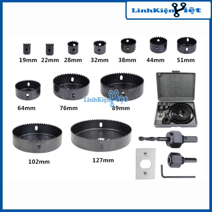 Bộ Khoét Lỗ Tròn-Tạo Lỗ Loa 15 Chi Tiết
