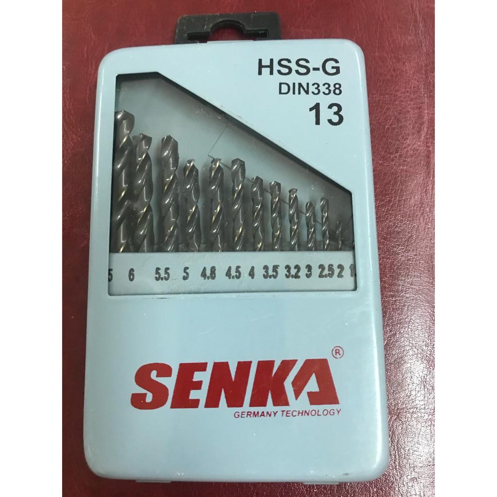 SENKA 1 Bộ mũi khoan SẮT INOX, Mũi khoan kim loại Vàng - Đen chất lượng tốt