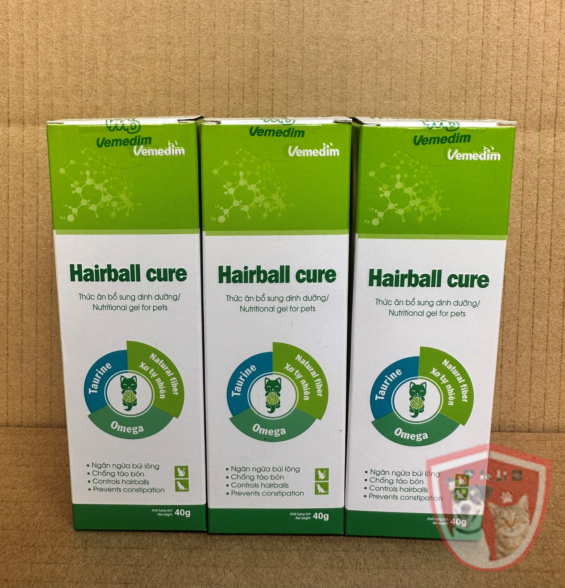 Vemedim - Hairball Cure - Giải Quyết Búi Lông Trong Dạ Dày Và Ruột Chó Mèo, Chống Táo Bón 50g