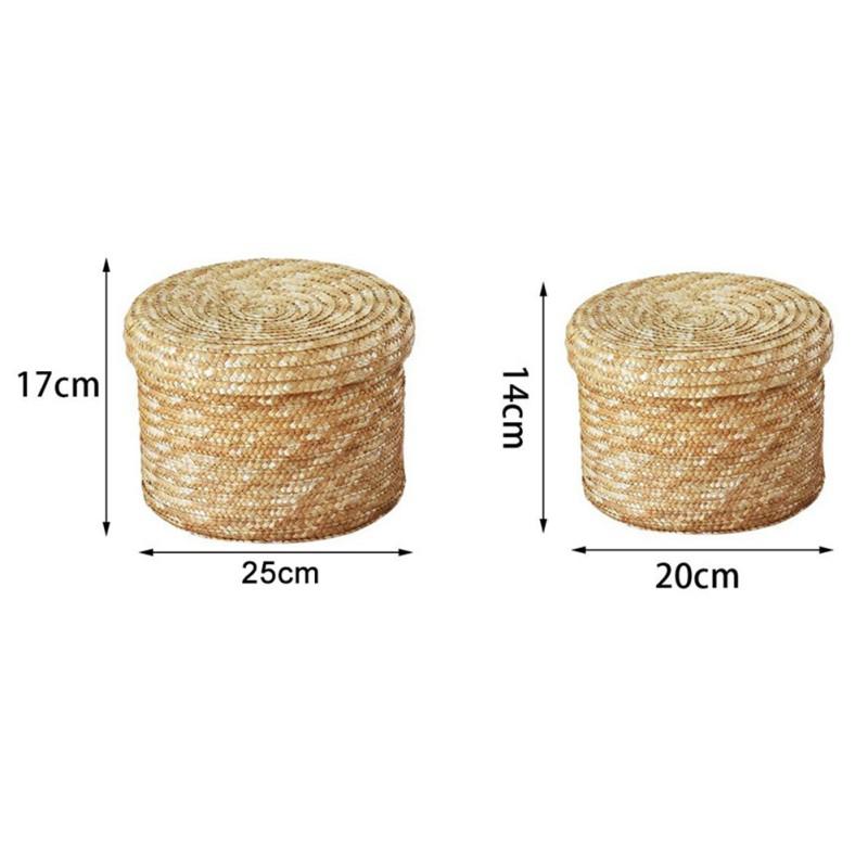 Giỏ Đan Lát Đựng Vật Dụng Tiện Lợi Xinh Xắn