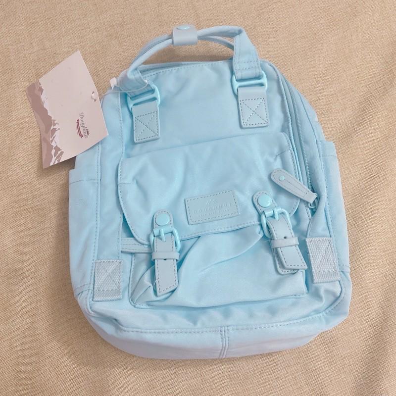 Balo Doughnut xanh baby blue hàng xuất dư full tag mác