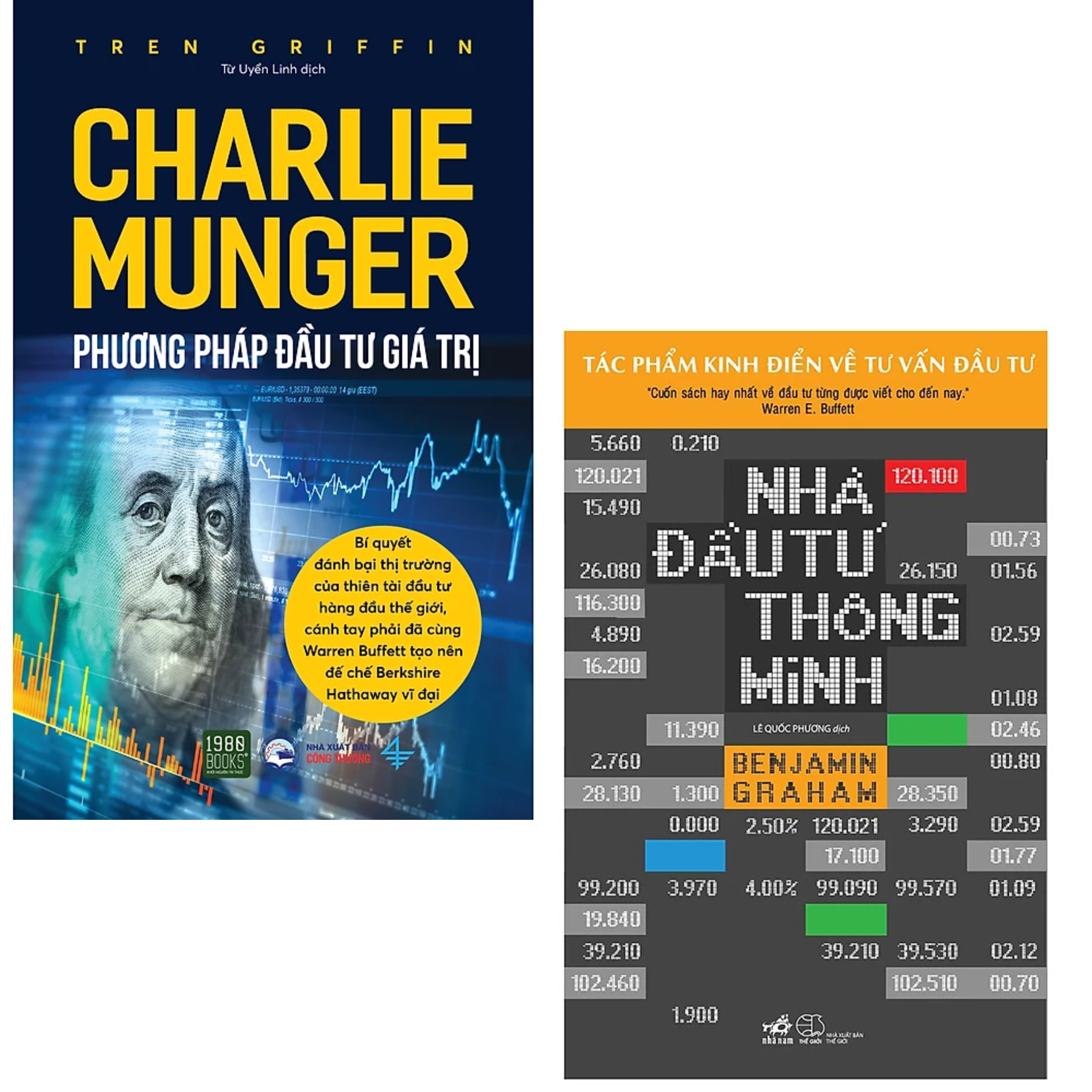 Combo 2Q Sách Kinh Điển Về Đầu Tư Tài Chính Hiệu Qủa : Nhà Đầu Tư Thông Minh  + Charlie Munger - Phương Pháp Đầu Tư Giá Trị