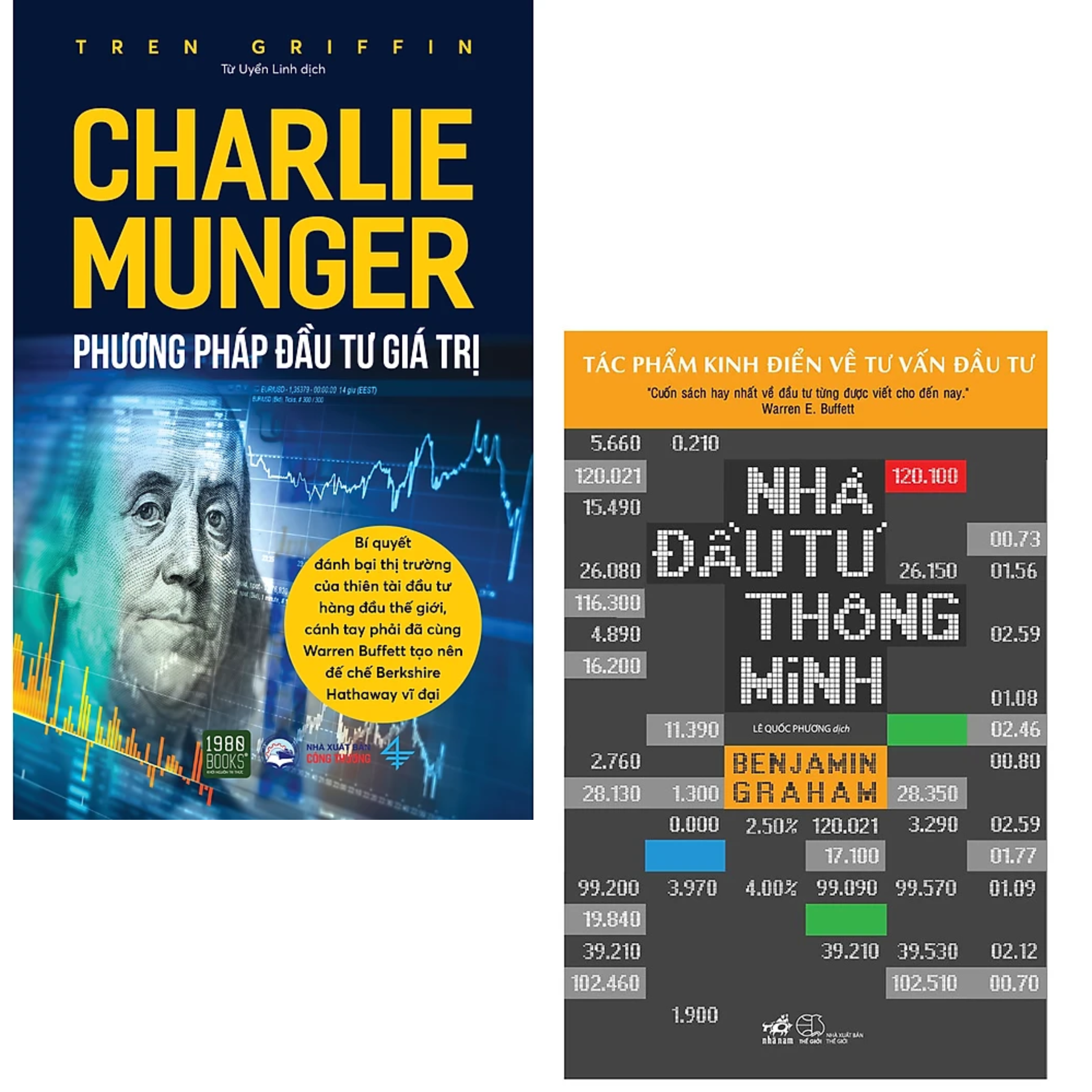 Combo 2Q Sách Kinh Điển Về Đầu Tư Tài Chính Hiệu Qủa : Nhà Đầu Tư Thông Minh (Tái Bản 2020) + Charlie Munger - Phương Pháp Đầu Tư Giá Trị