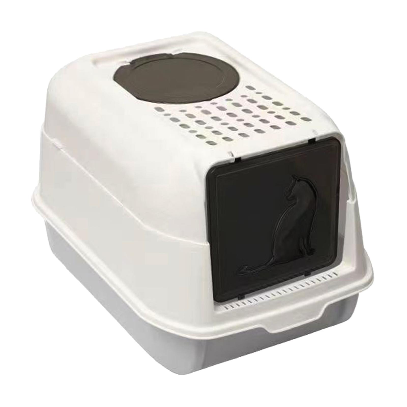 Enclosed Cat Litter Box Kitten Litter Litter Tray Detachable Litter Pan for Indoor