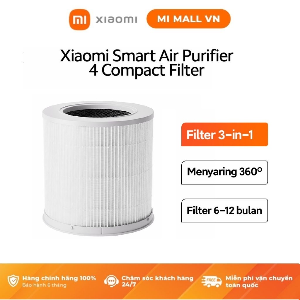 Lõi Lọc Không Khí Xiaomi Smart Air Purifier 4 Compact Filter - Hàng Chính Hãng