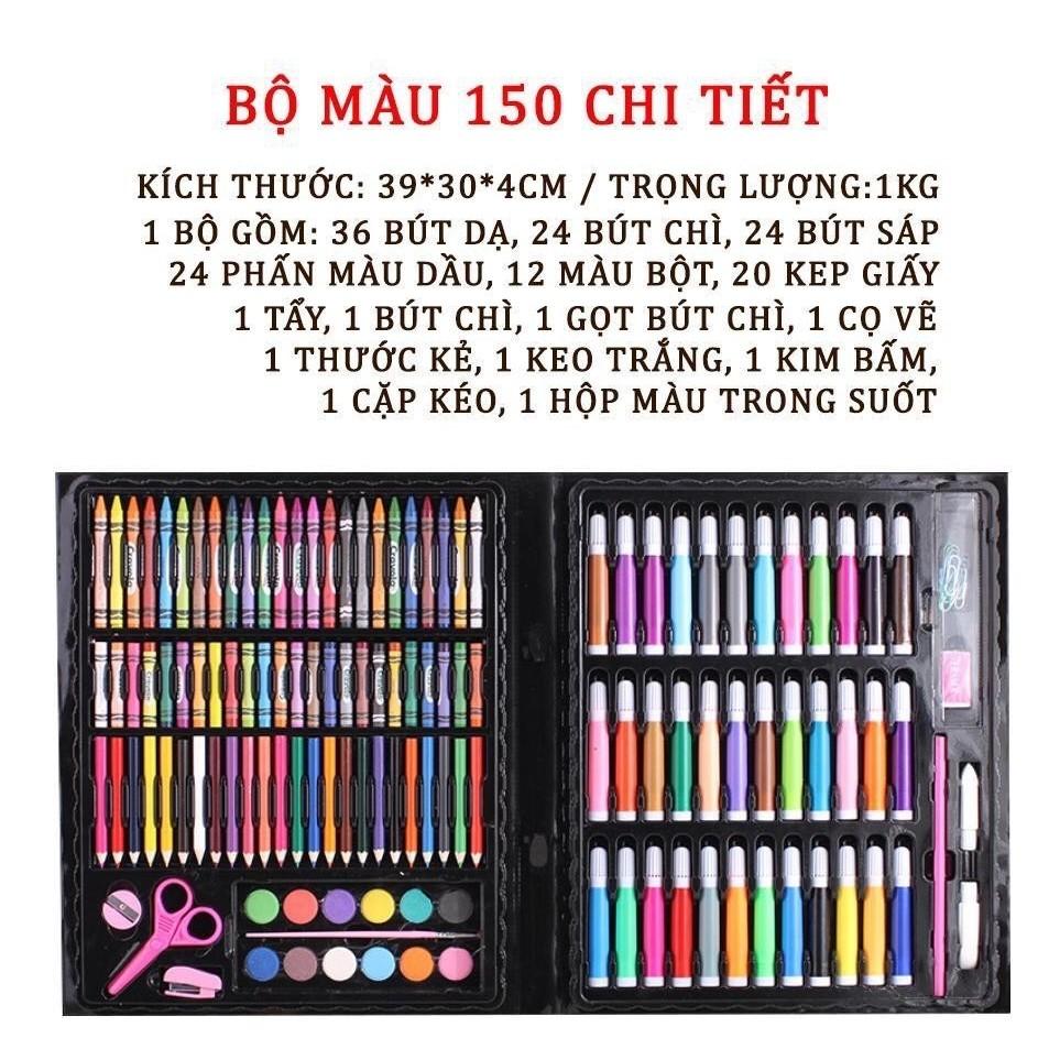 HỘP MÀU THỦ CÔNG 150 CHI TIẾT CHO BÉ ( KHO BỈM NỘI ĐỊA TRUNG )