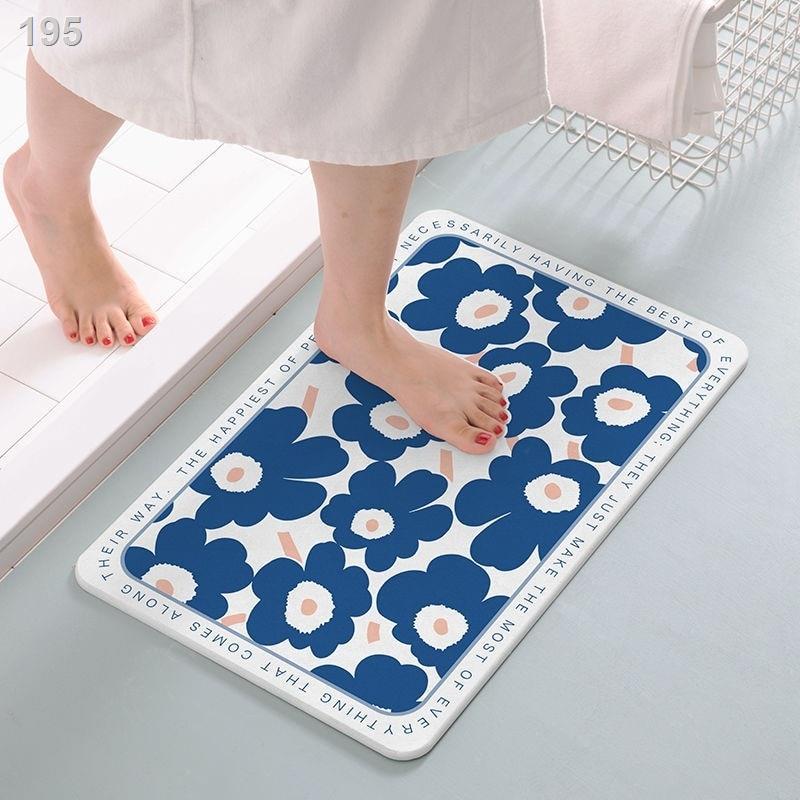 Tấm thấm bùn Tong Yan Diatom lót cửa phòng tắm khô nhanh thảm sàn nhà vệ sinh Bắc Âu