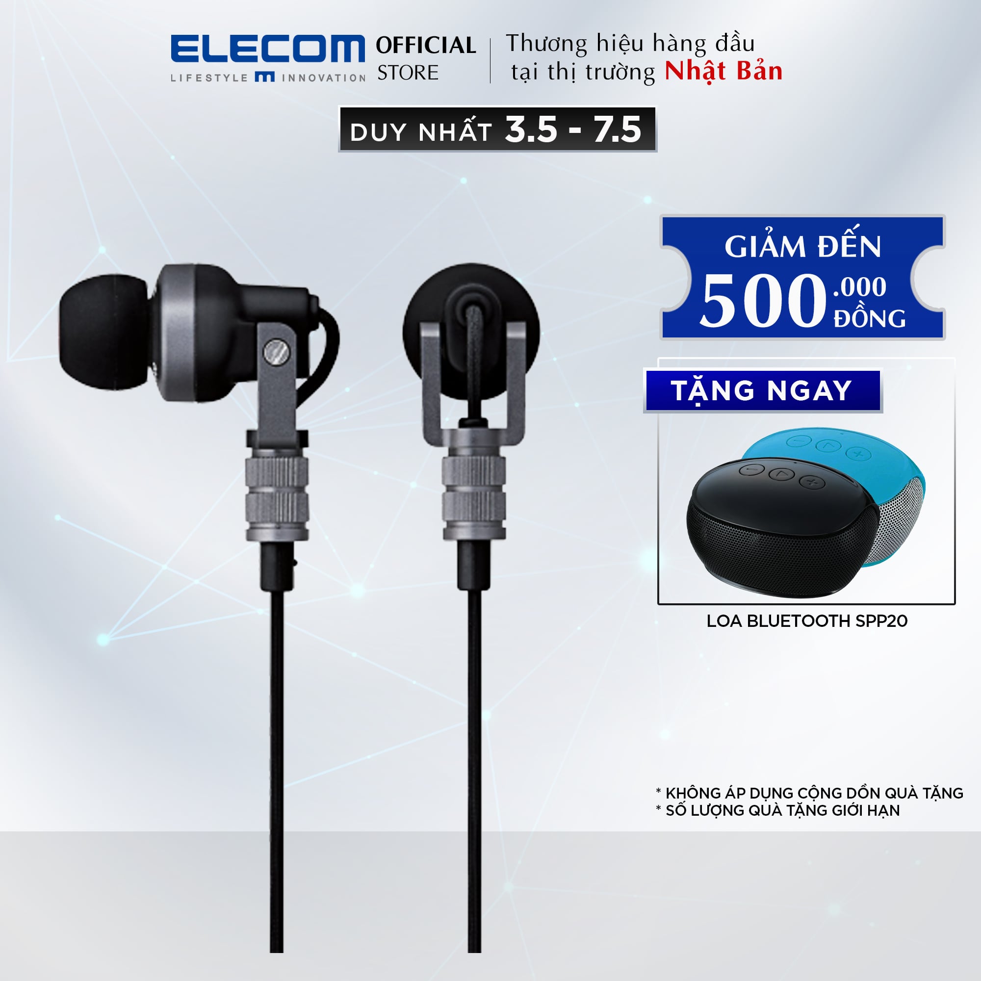 Tai nghe HiRes S.A.T ELECOM EHP-CH3000 Hàng chính hãng - Bảo hành 12 tháng