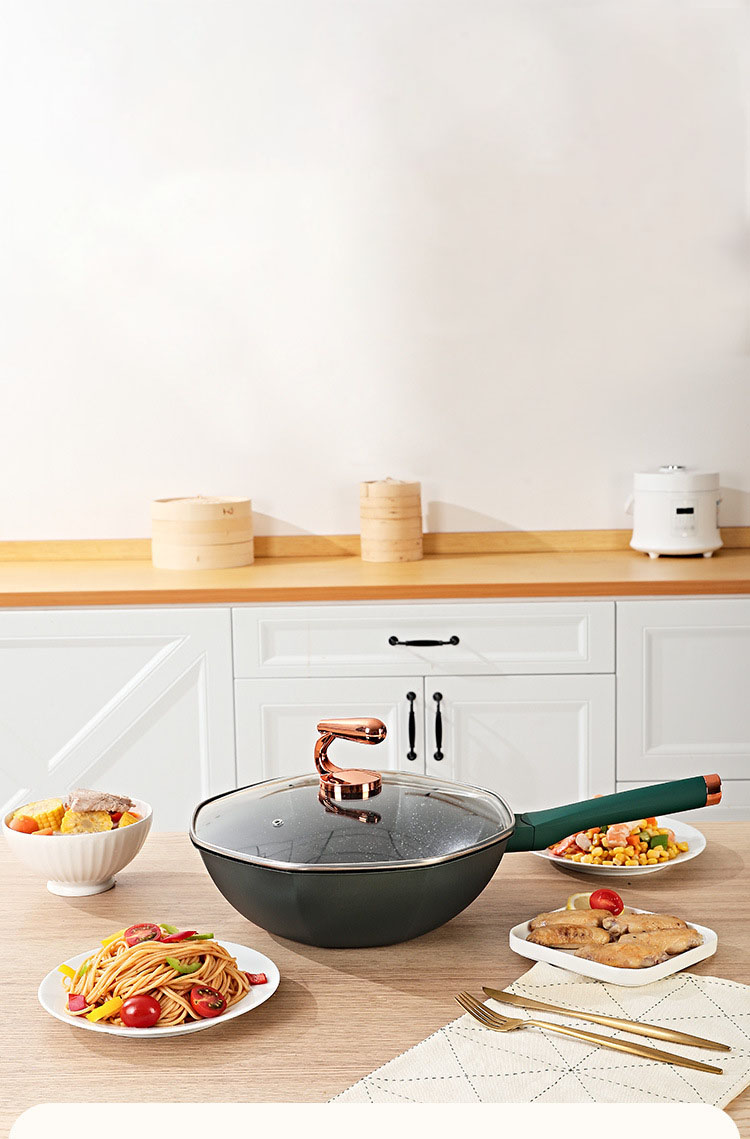 Chảo Đun Bếp Từ Siêu Chống Dính,Chất Liệu Thép Hợp Kim Cao Cấp,Thiết Kế Sang Trọng,Đáy 3 Lớp-Size 32cm,Lòng Sâu 10cm
