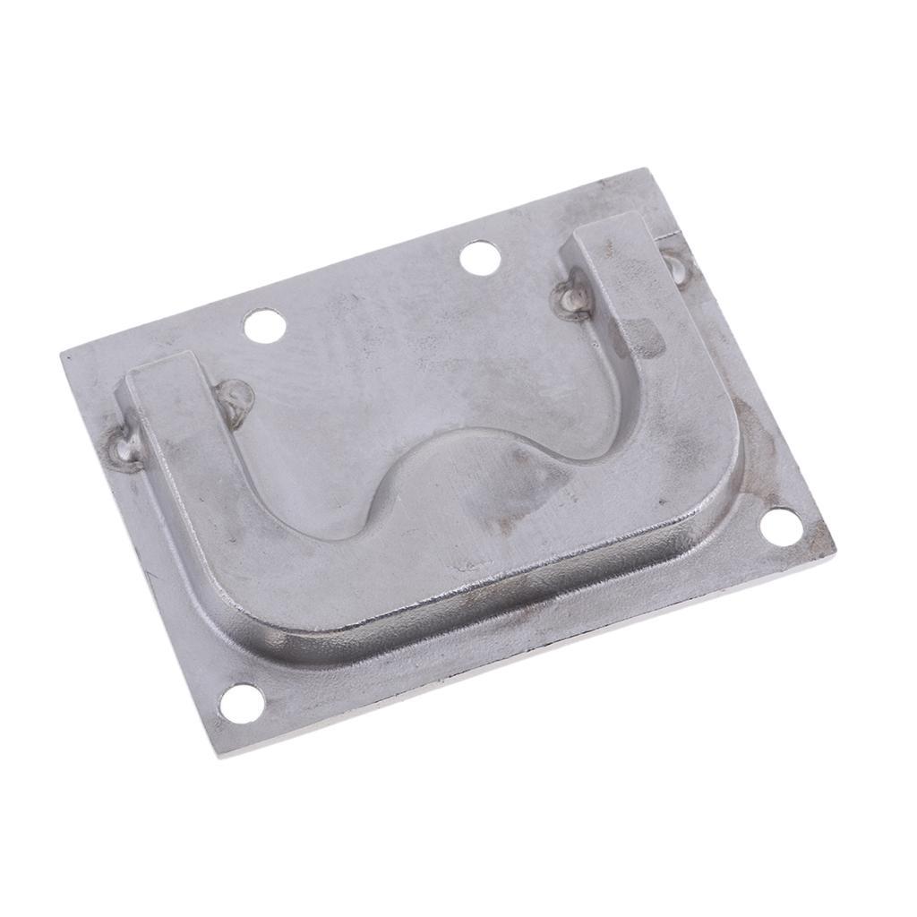 2pcs Marine Stainless Steel Flush Pull Handle Boat Hatch Lift 76 X 56mm