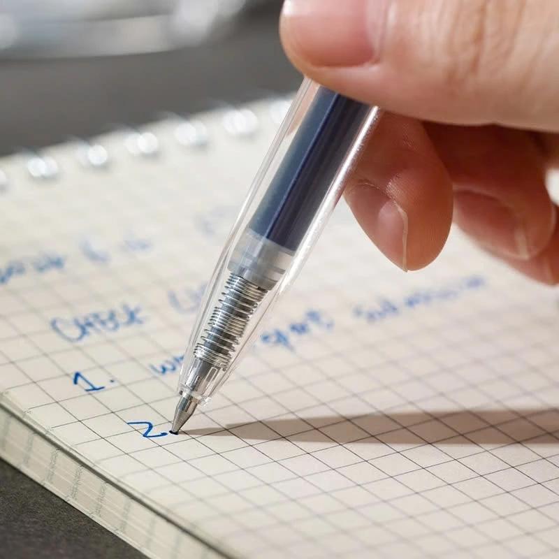 Bút Gel Bấm Siêu Trơn 0.5 mm - Deli EG05-BK - Mực Đen