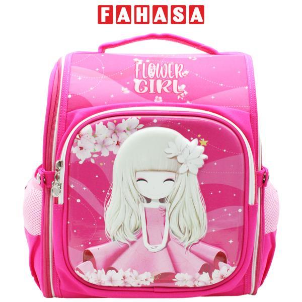 Cặp Chống Gù Bé Gái Size M - Miti C11074M_BB4_PIN.D_PIN.D - Flower Girl